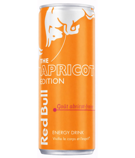 BOISSON ENERGISANTE ABRICOT FRAISE RED BULL 25CL