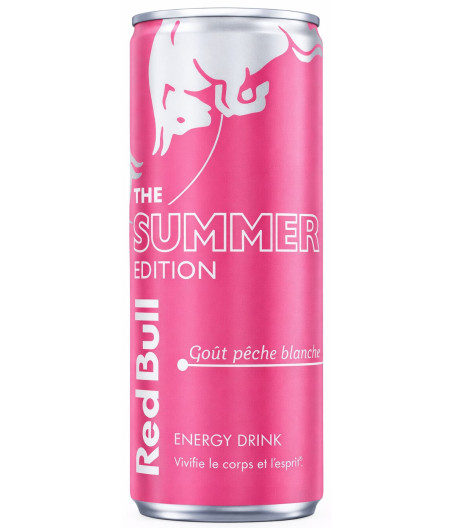 BOISSON ENERGISANTE SUMMER PECHE BLANCHE RED BULL 25CL