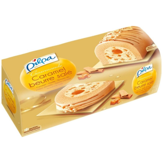 BUCHE GLACEE CARAMEL BEURRE SALE PILPA 535G