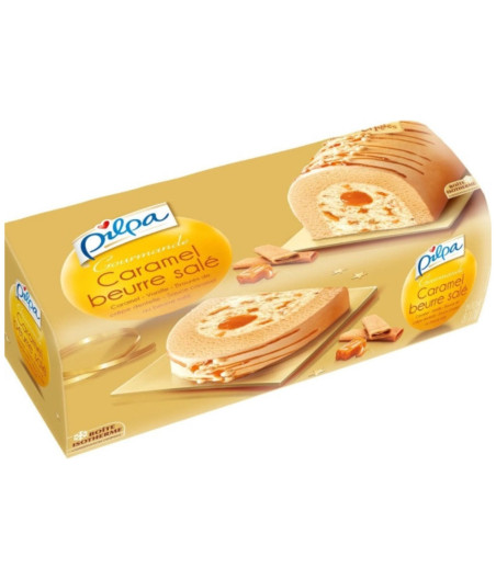 BUCHE GLACEE CARAMEL BEURRE SALE PILPA 535G