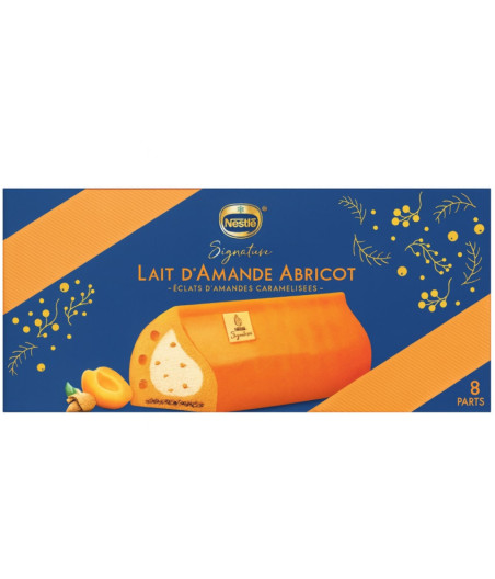BUCHE GLACEE LAIT D'AMANDE ABRICOT NESTLE 500G
