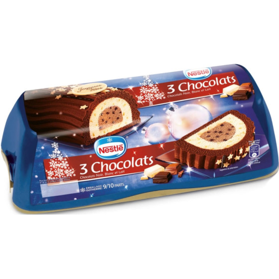 BUCHE GLACEE 3 CHOCOLATS NESTLE 540G