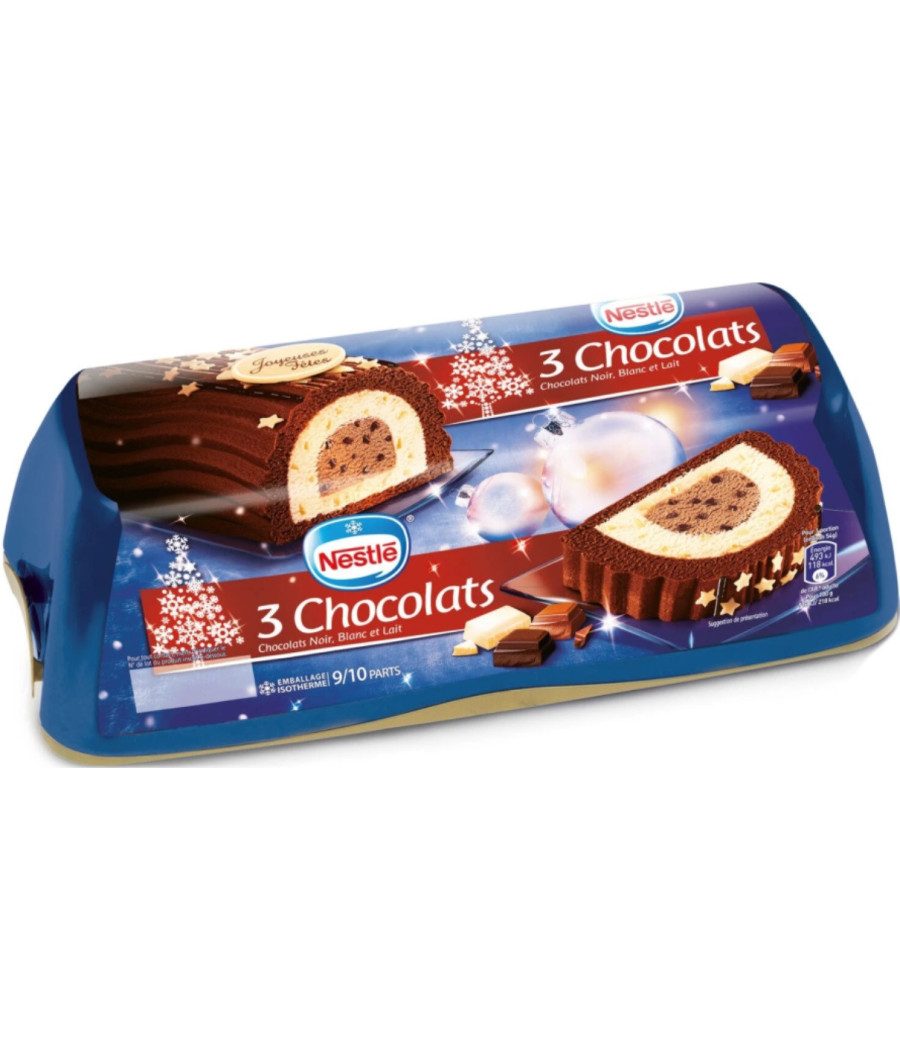 BUCHE GLACEE 3 CHOCOLATS NESTLE 540G