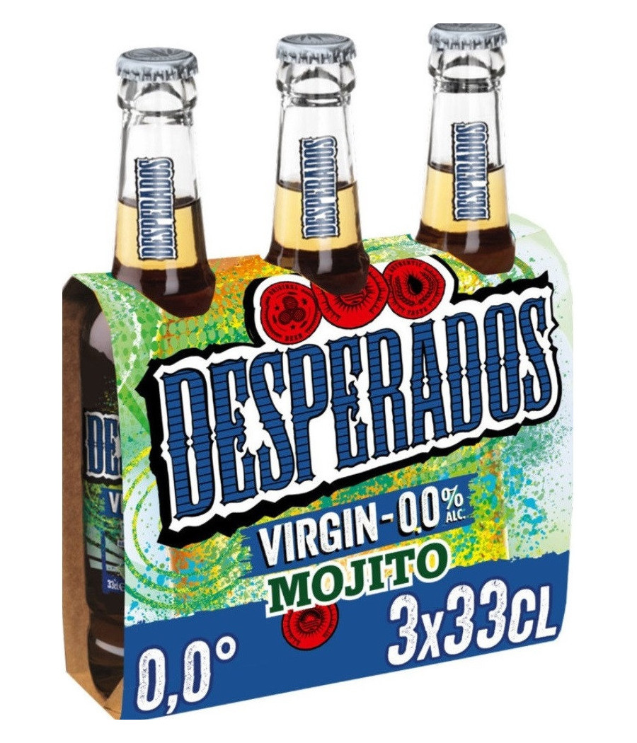 BIERE SANS ALCOOL SAVEUR MOJITO DESPERADOS 3X33 CL