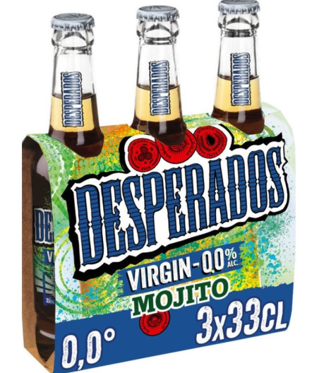 BIERE SANS ALCOOL SAVEUR MOJITO DESPERADOS 3X33 CL