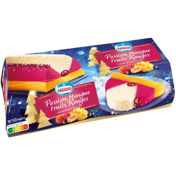 BUCHE GLACEE  NESTLE PASSION MANGUE FRUITS ROUGES 540G