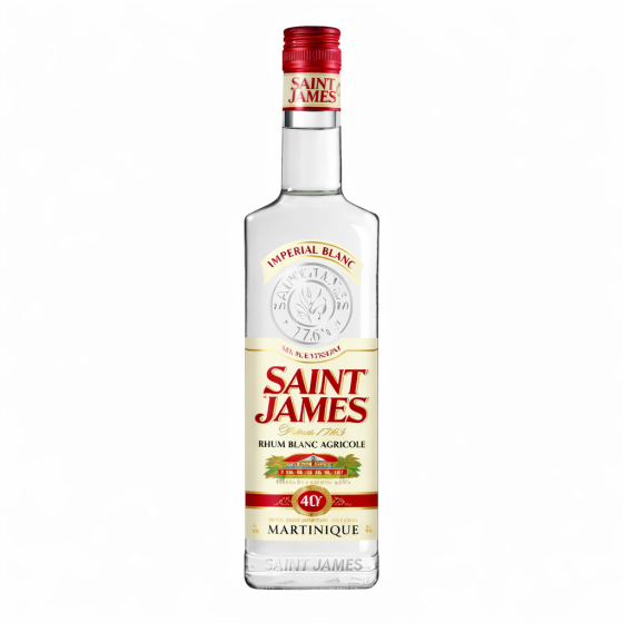 RHUM BLANC AGRICOLE ORIGINE MARTIQNIQUE  SAINT JAMES  70CL