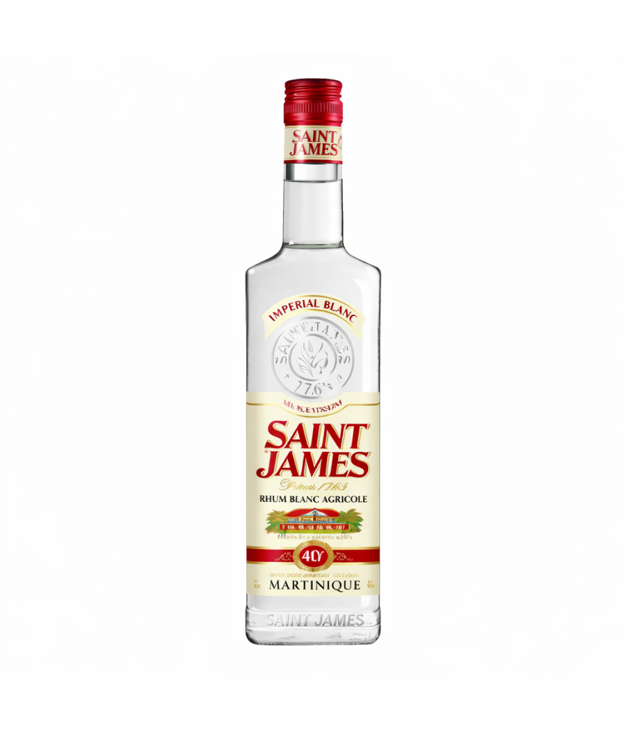 RHUM BLANC AGRICOLE ORIGINE MARTIQNIQUE  SAINT JAMES  70CL