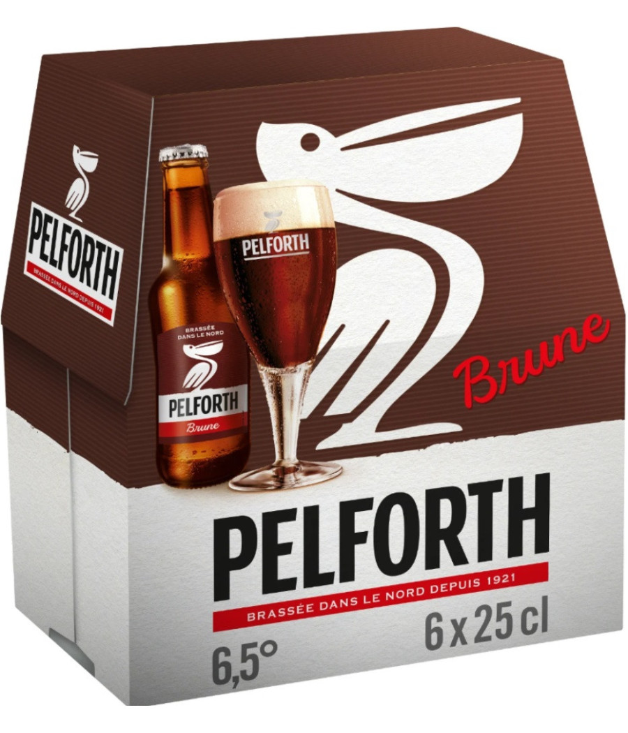 BIERE  BRUNE  PELFORTH 6X25CL