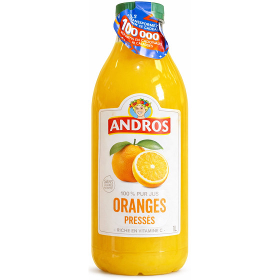 100% PUR JUS ORANGES 1 L