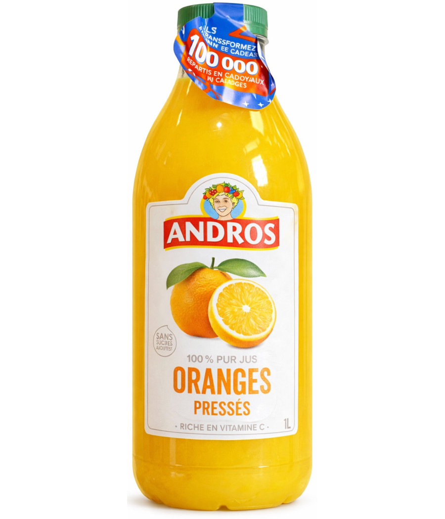 100% PUR JUS ORANGES 1 L
