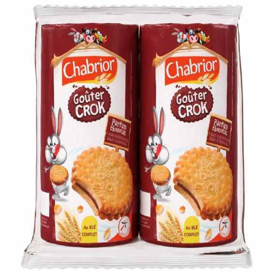 BISCUITS GOÛTER CROCK CHOCOLAT CHABRIOR 2X300G
