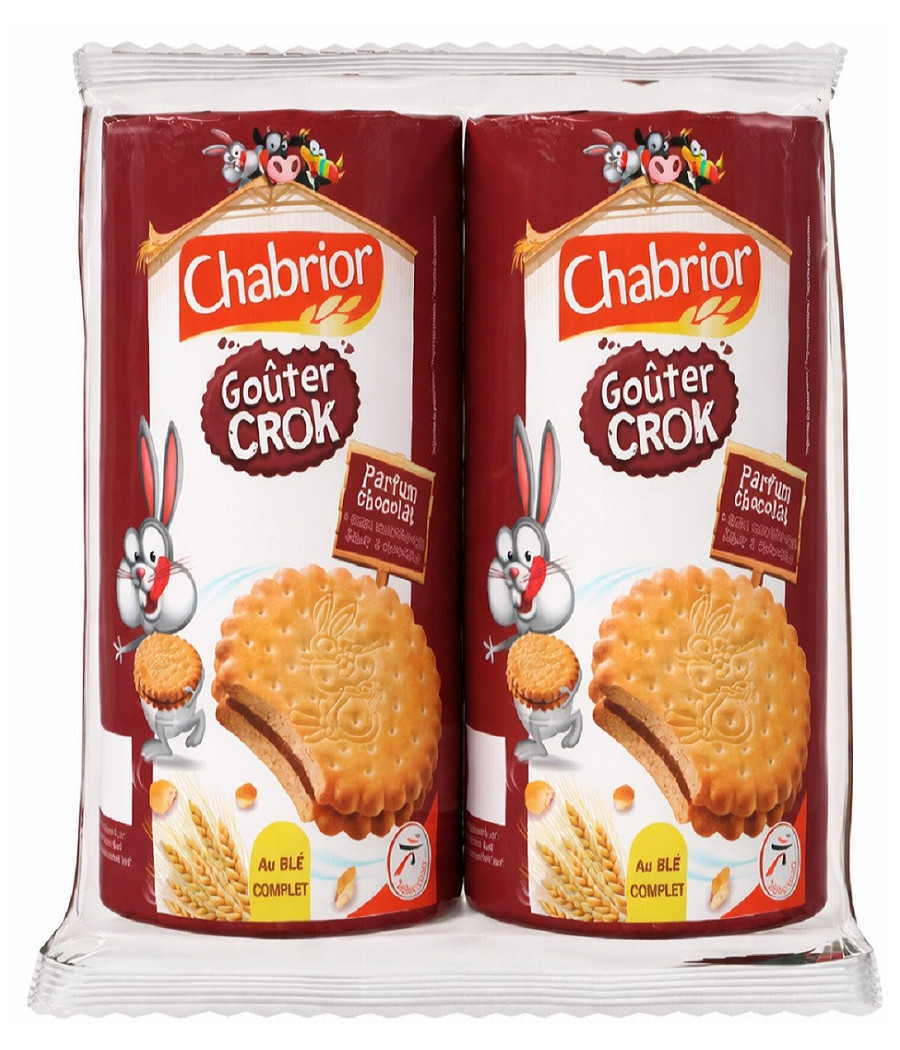BISCUITS GOÛTER CROCK CHOCOLAT CHABRIOR 2X300G