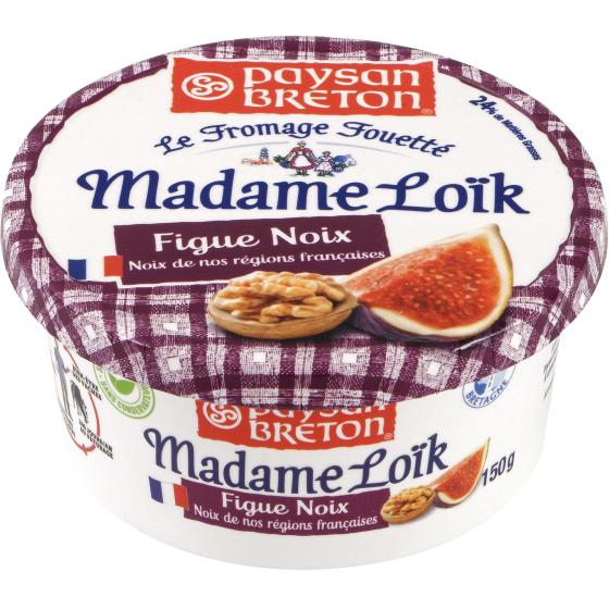 PAYSAN BRETON - LE FROMAGE FOUETTE MADAME LOIK - FIGUE NOIX DE NOS REGIONS FRANCAISES 150 G