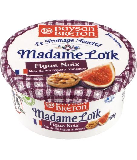 PAYSAN BRETON - LE FROMAGE FOUETTE MADAME LOIK - FIGUE NOIX DE NOS REGIONS FRANCAISES 150 G