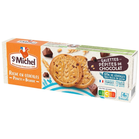 GALETTES PÉPITES DE CHOCOLAT ST MICHEL 142G