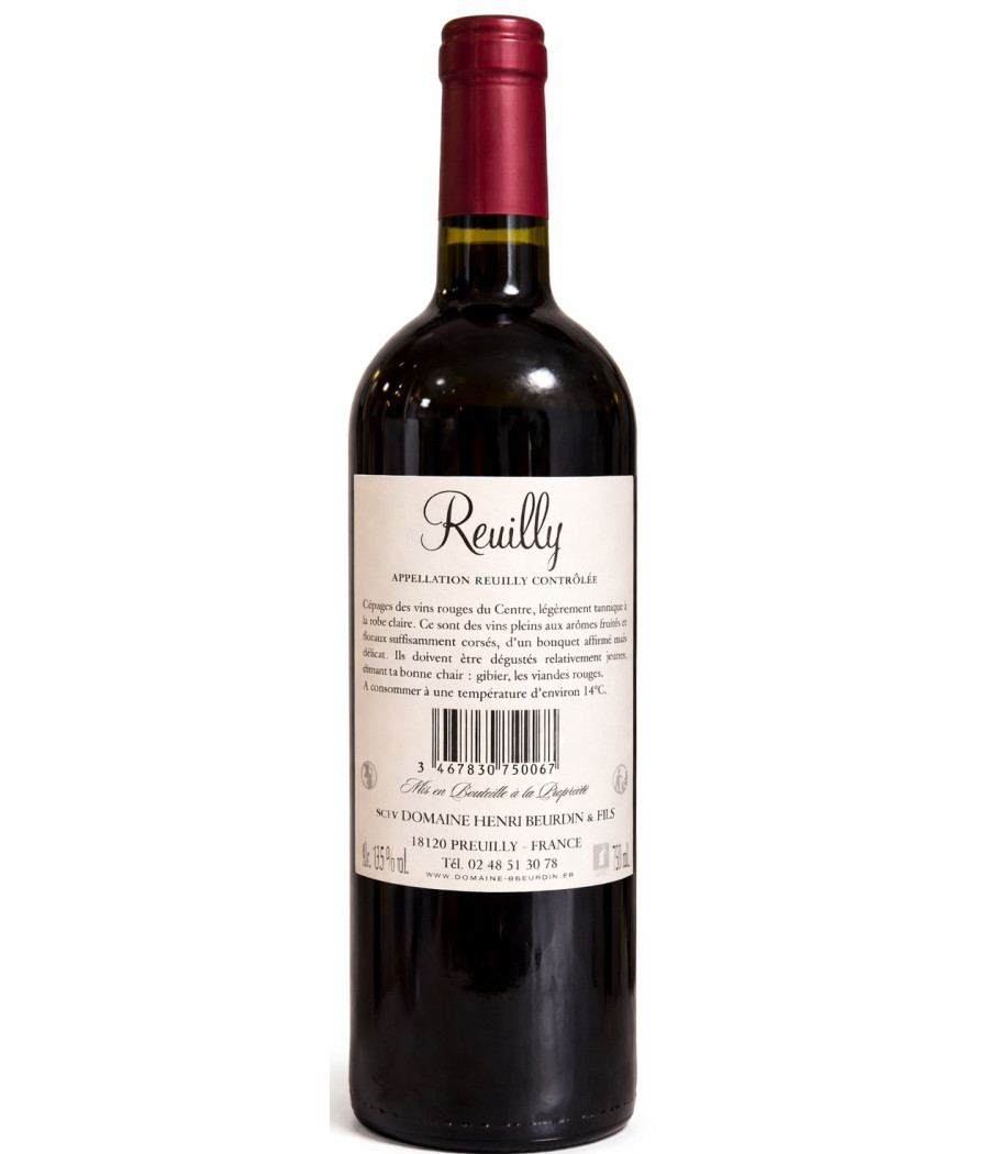 VIN ROUGE REUILLY DOMAINE HENRI BEURDIN ET FILS 75CL