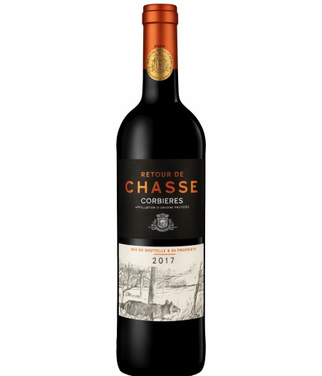 VIN ROUGE CORBIERES RETOUR DE CHASSE 75CL