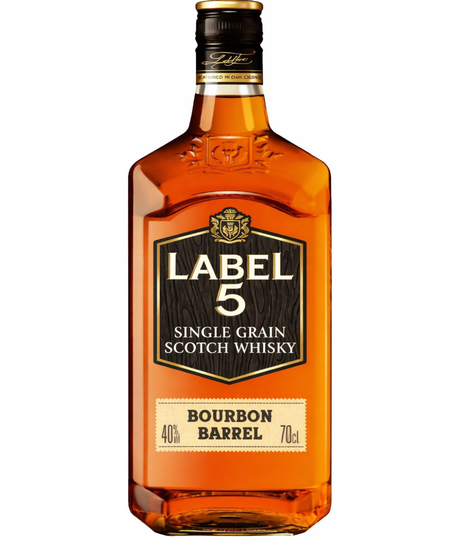 WHISKY SCOTCH BOURBON BARREL LABEL 5 70CL