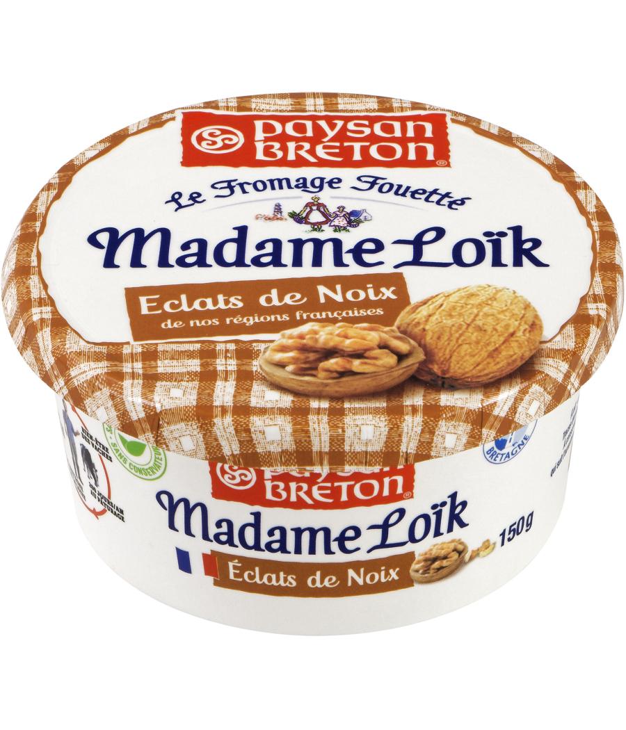 FROMAGE FOUETTE PAYSAN BRETON MADAME LOIK ECLATS DE NOIX  150G