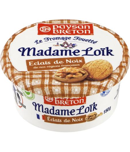 FROMAGE FOUETTE PAYSAN BRETON MADAME LOIK ECLATS DE NOIX  150G