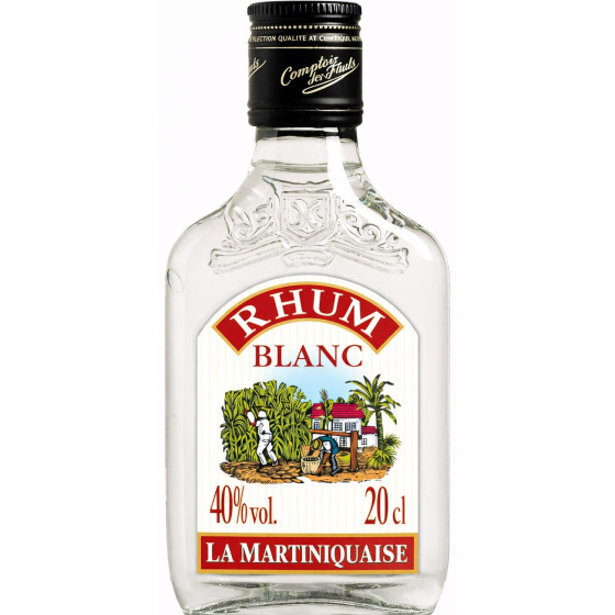RHUM BLANC LA MARTINIQUAISE 20CL