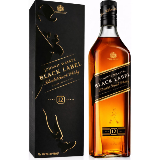 WHISKY JOHNNIE WALKER BLACK LABEL 1L