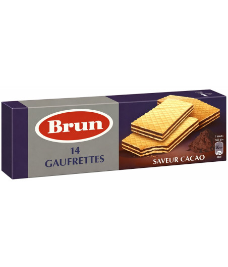 GAUFRETTES SAVEUR CACAO BRUN 146G