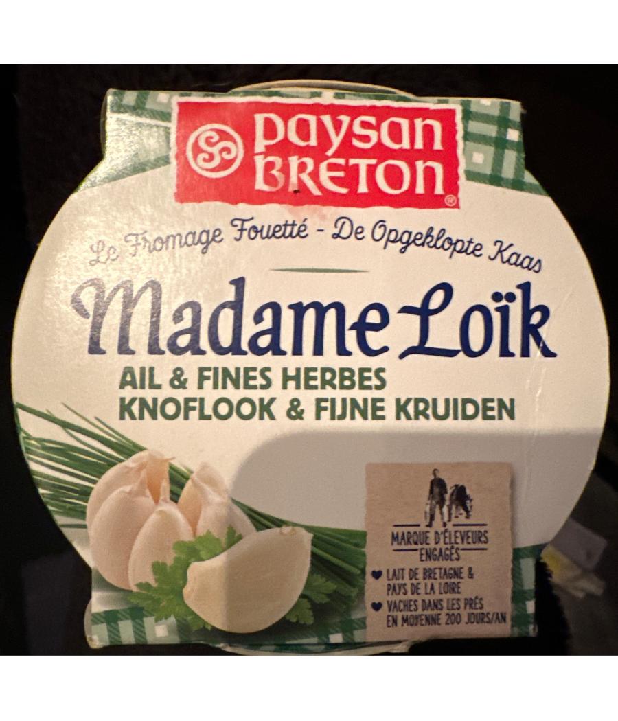 FOUETTE MADAME LOIK - AIL ET FINES HERBES PAYSAN BRETON 150G