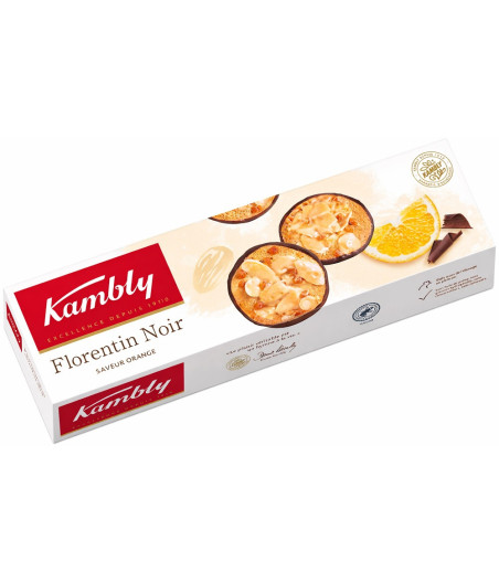 BISCUITS FLORENTIN NOIR ORANGE KAMBLY 100G