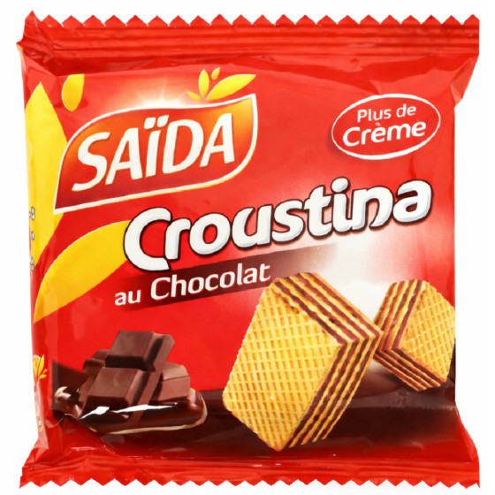 GAUFRETTES CROUSTINA CHOCOLAT SAÏDA 33G