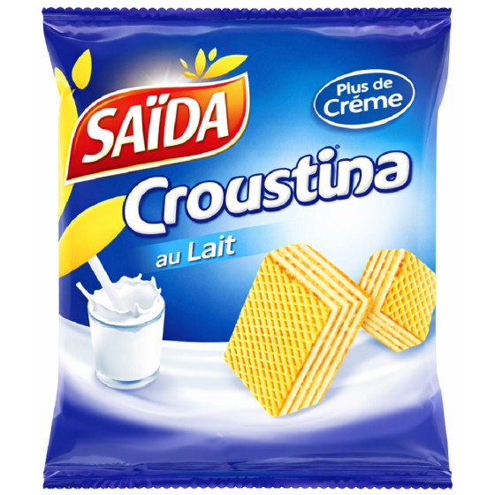 GAUFRETTES CROUSTINA LAIT SAÏDA 33G