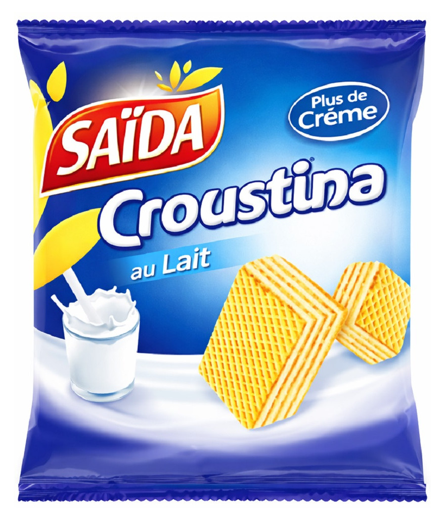GAUFRETTES CROUSTINA LAIT SAÏDA 33G