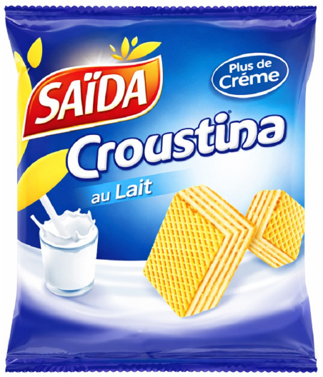 GAUFRETTES CROUSTINA LAIT SAÏDA 33G