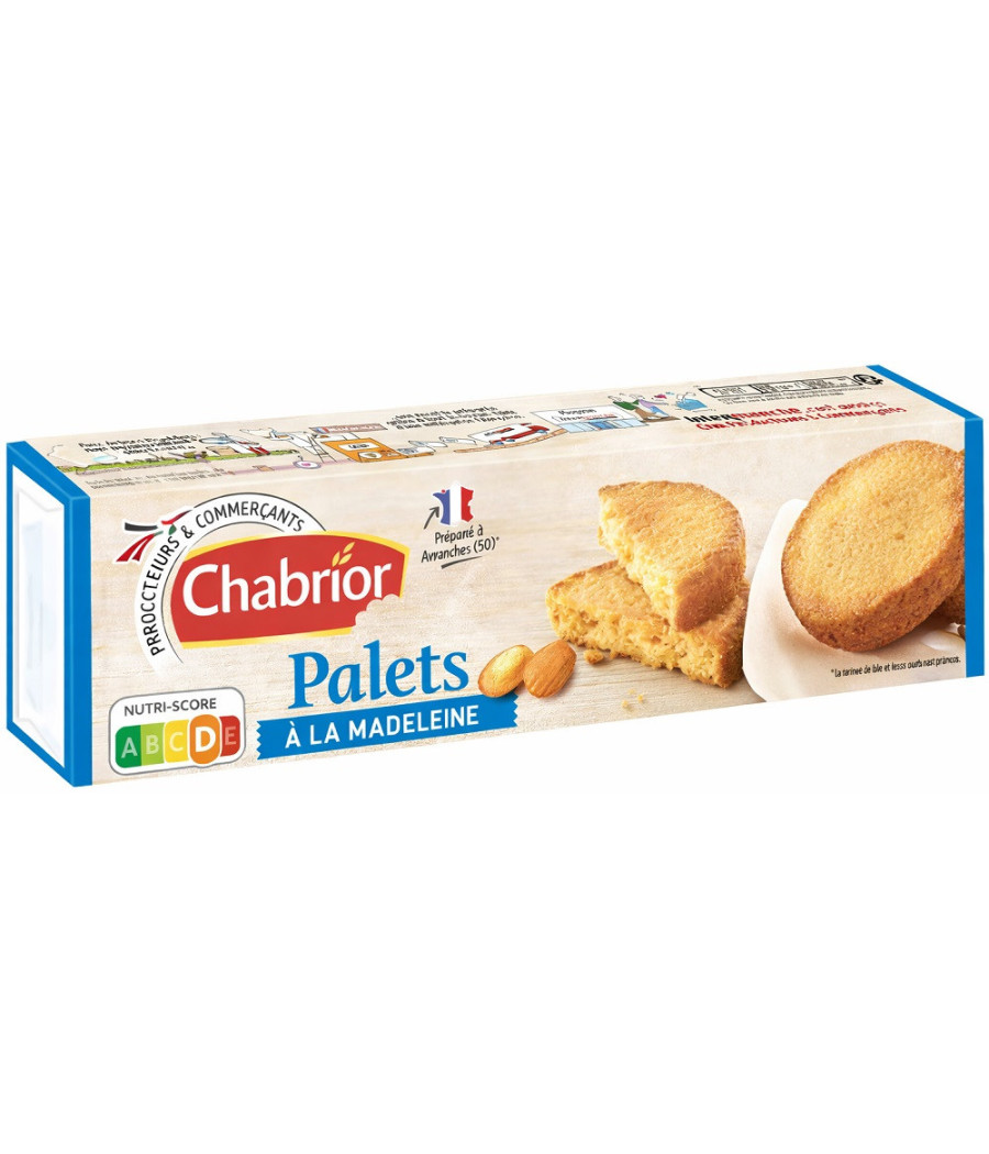 BISCUITS PALET À LA MADELEINE CHABRIOR 125G