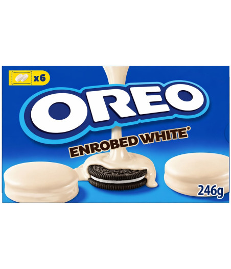 BISCUITS ENROBES CHOCOLAT BLANC OREO 245G