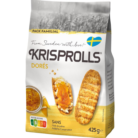 PAINS SUEDOIS DORÉS KRISPROLLS 425G