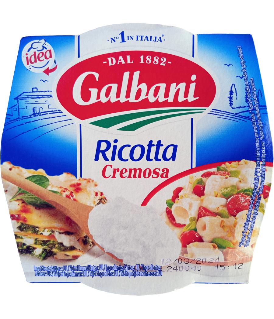 FROMAGE RICOTTA CREMOSA GALBANI 250 G