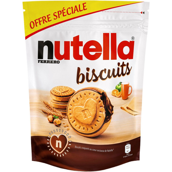 BISCUITS FOURRES NOISETTE CACAO NUTELLA 304G
