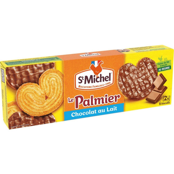 BISCUITS LE PALMIER CHOCOLAT AU LAIT ST MICHEL 125G
