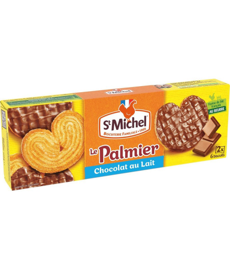 BISCUITS LE PALMIER CHOCOLAT AU LAIT ST MICHEL 125G