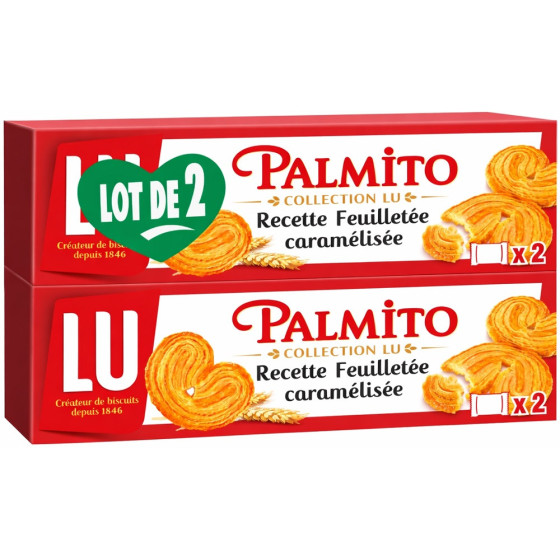 BISCUITS PALMITO LU 2X100G