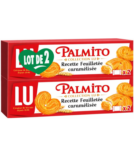 BISCUITS PALMITO LU 2X100G
