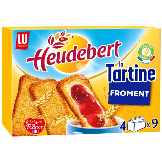 TARTINE AU FROMENT HEUDEBERT LU 325G