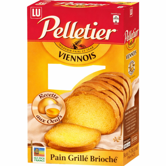 PAIN GRILLE BRIOCHE PELLETIER 240G