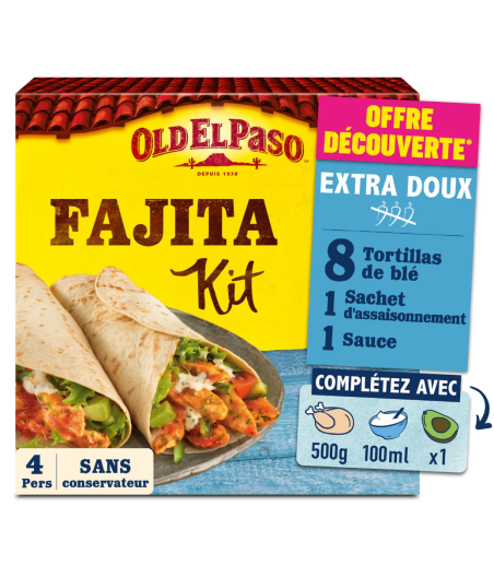 KIT POUR FAJITAS OLD EL PASSO 478G