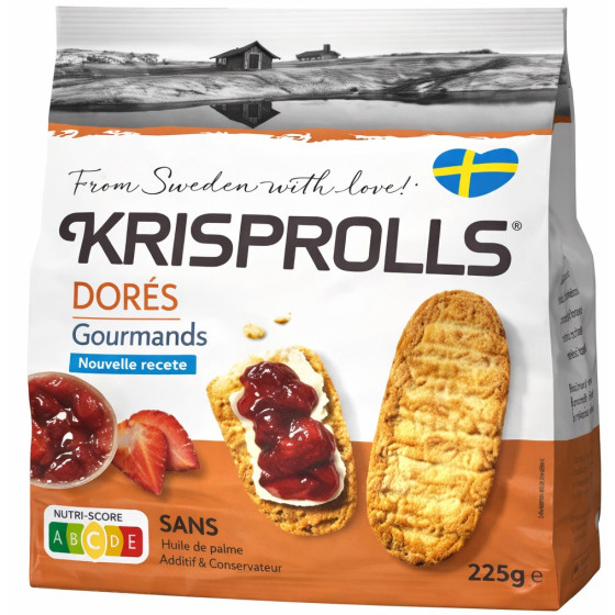 PAINS SUEDOIS DORÉS KRISPROLLS 225G