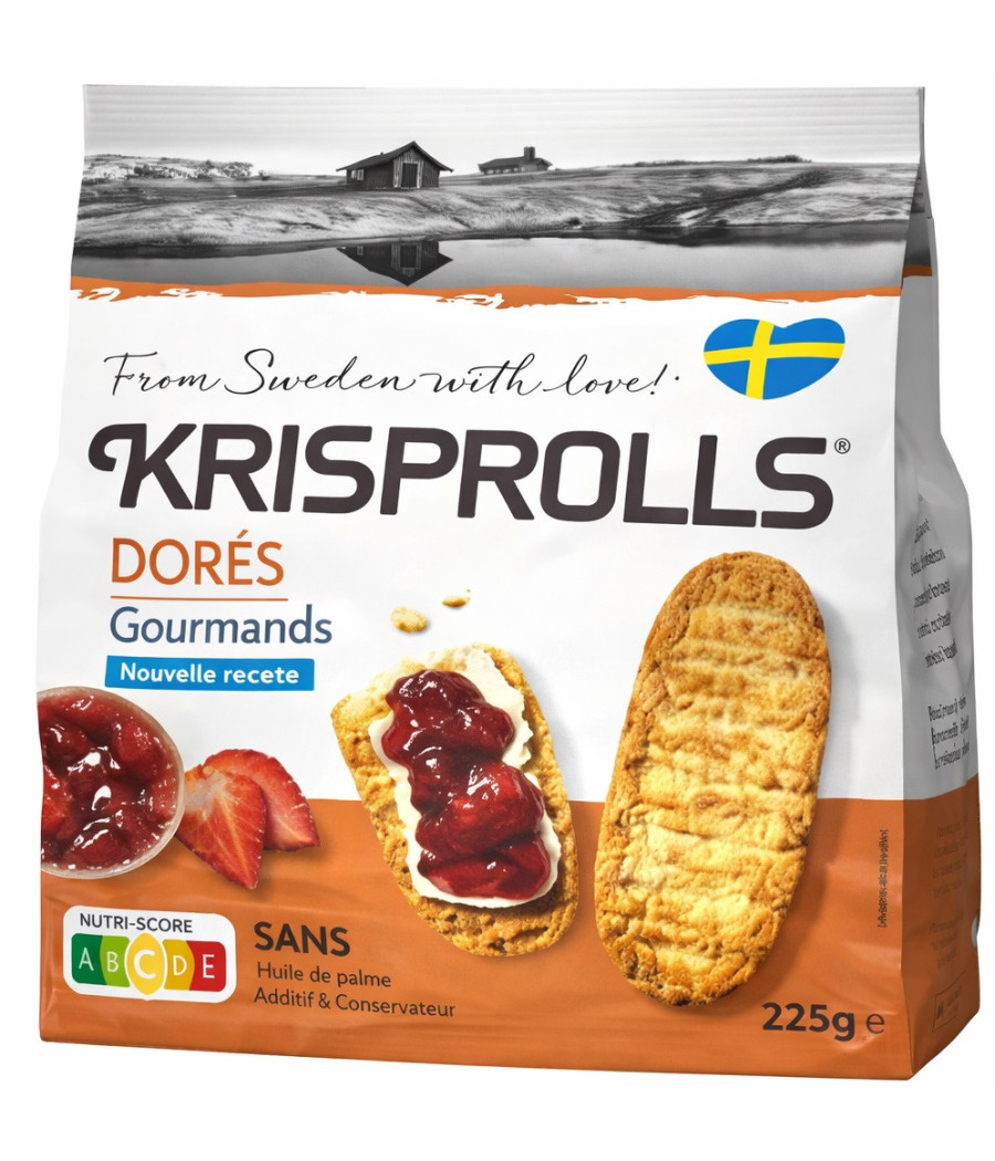 PAINS SUEDOIS DORÉS KRISPROLLS 225G