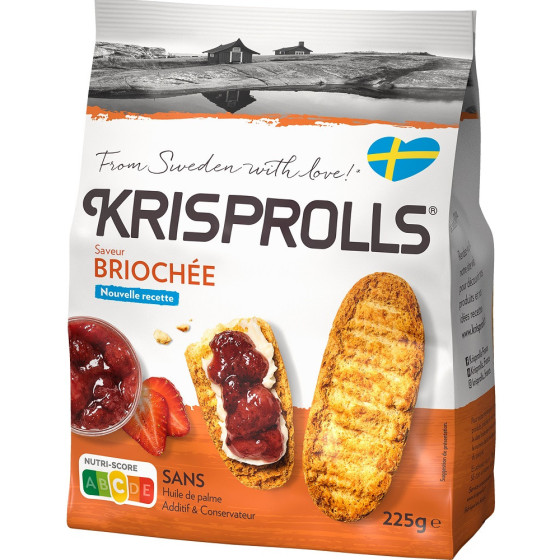 PAINS SUEDOIS BRIOCHÉE KRISPROLLS 225G