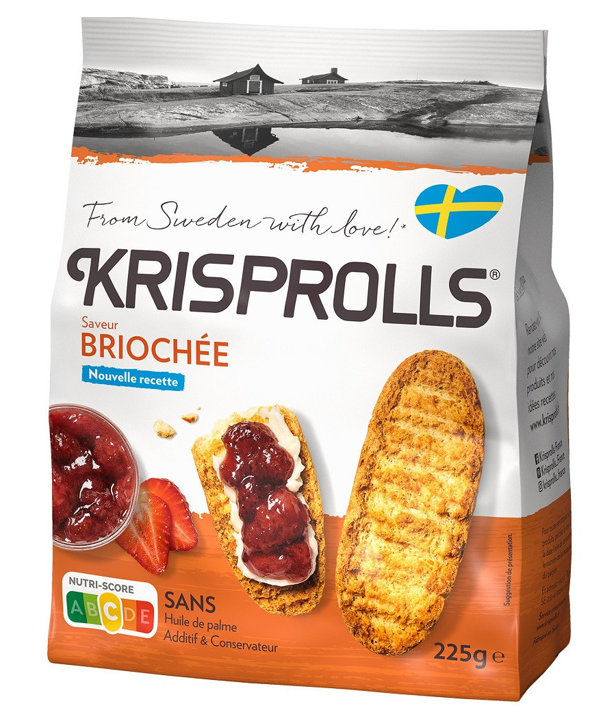PAINS SUEDOIS BRIOCHÉE KRISPROLLS 225G